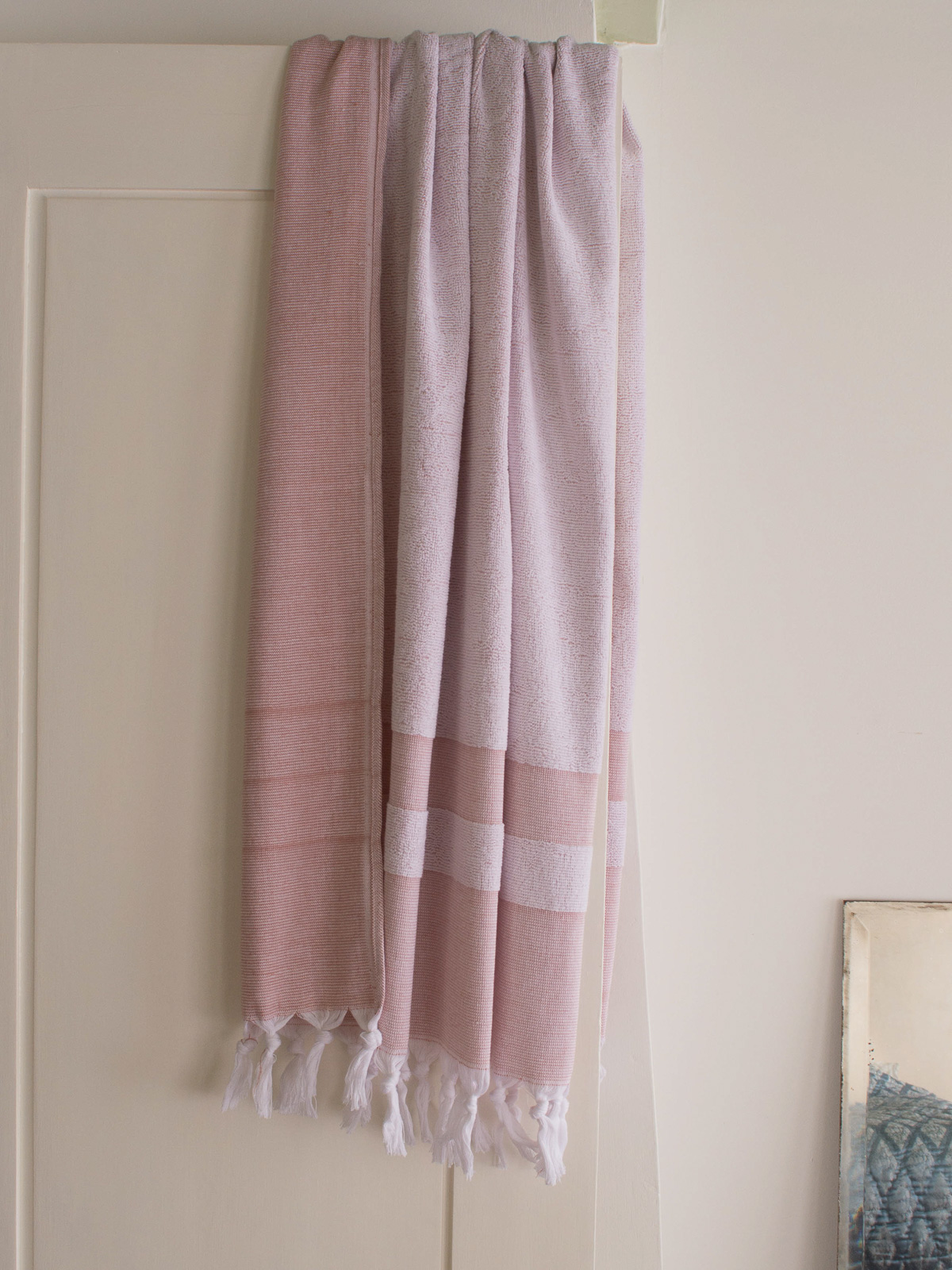 hammam towel with terry cloth, copper